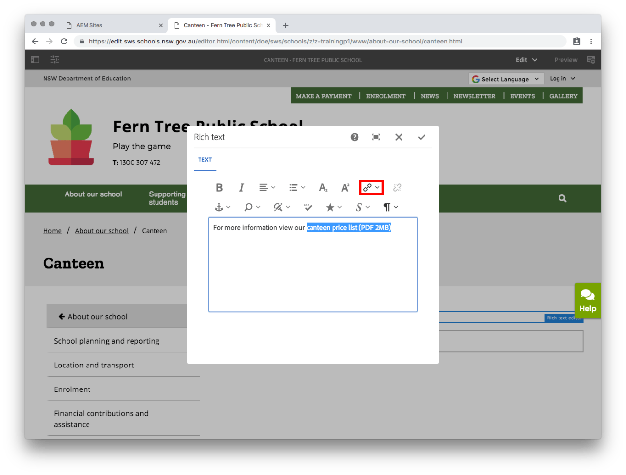 Linking_to_a_document_-_Select_Hyperlink
