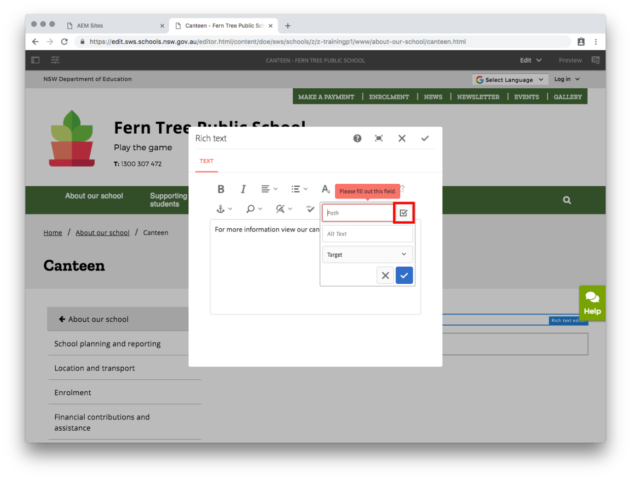 Linking_to_a_document_-_Select_Tick_To_Assets